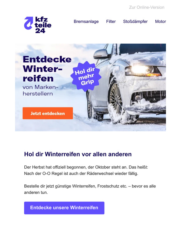 Warum du bei Winterreifen JETZT zuschlagen solltest