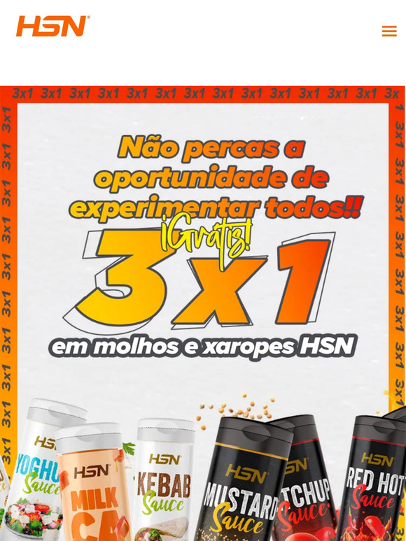 🚨 Sim, leste bem! 3 X 1 em 🌶️ Molhos e Xaropes 🍯