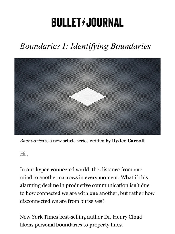 Bullet Journal Boundaries I Identifying Boundaries + Important Changes to Our Store Milled