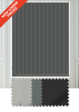 Grey Blackout Vertical Blinds