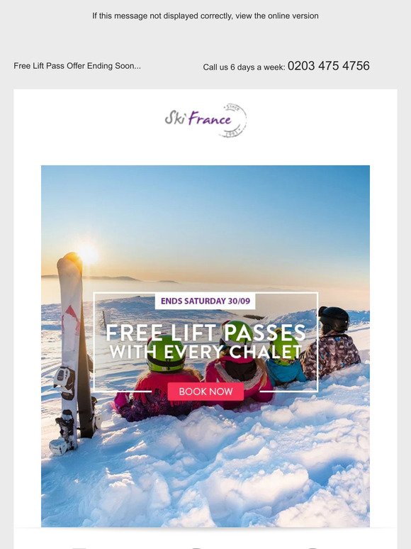 Last Chance! Free Lift Pass Offer Ending In 48 Hours!