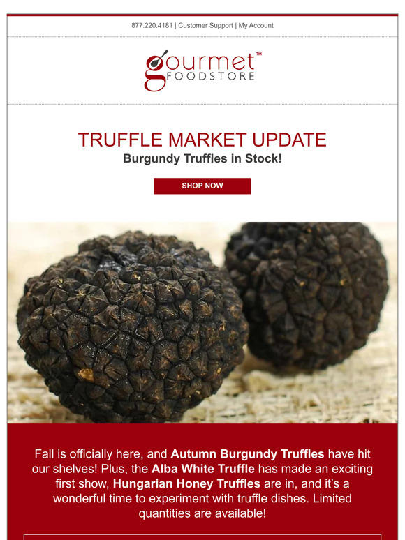 New & Fresh: Burgundy Truffle Season is Now Open!