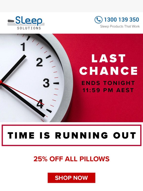 Last Chance 25% Off All Pillows - Sale Ends Midnight