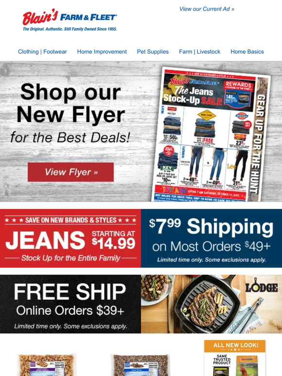 Free Shipping Deals at Blain's Farm & Fleet