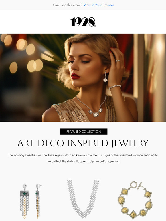 1928 Jewelry: Roaring Twenties Revived: Shop Our Art Deco Jewelry 