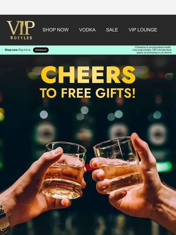 Who doesn't like a freebie with their booze! 🆓🥂