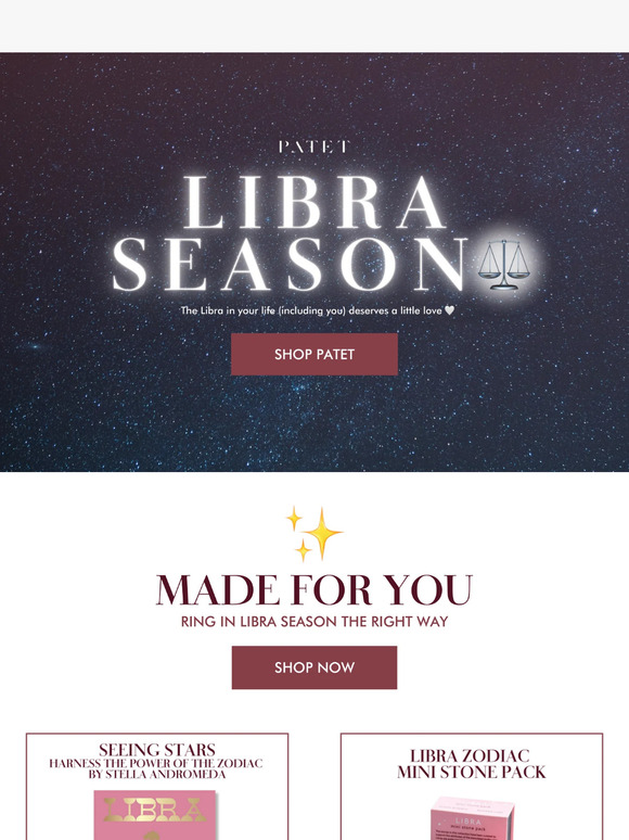 Ring in Libra season the right way, starting now! ♎️