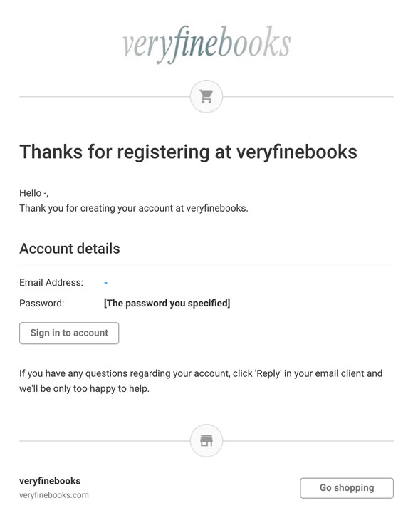 Thanks for registering at veryfinebooks