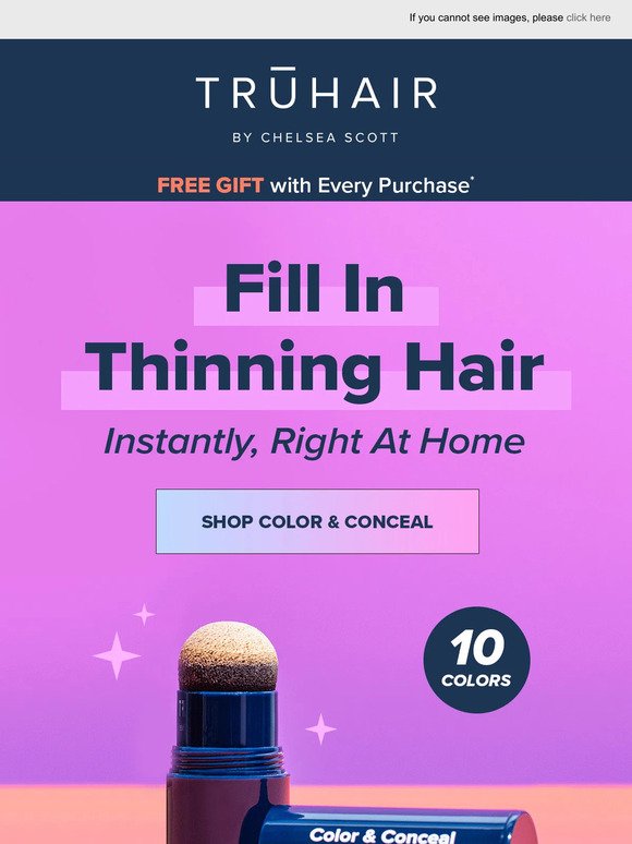Conceal your hairline, plus a free gift ⭐