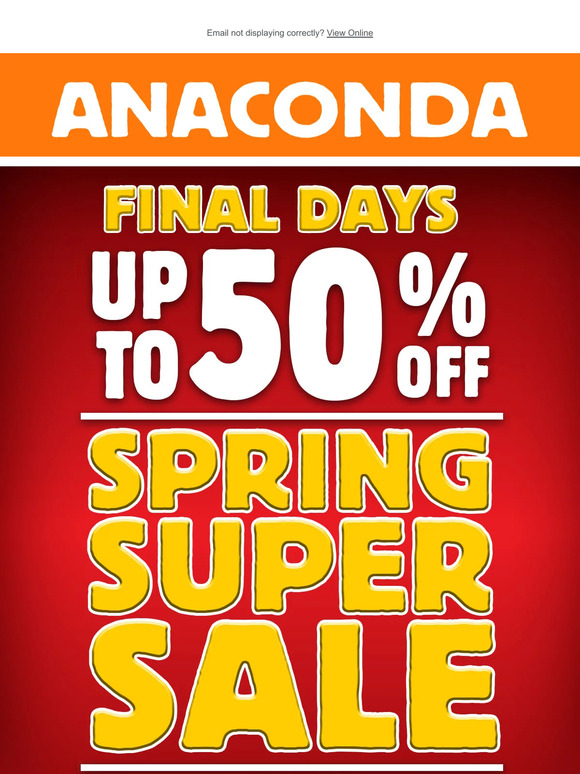 LAST CHANCE - UP TO 50% OFF Spring Super Sale ends Monday!