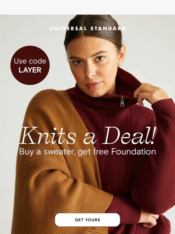 Buy a sweater, get a FREE style