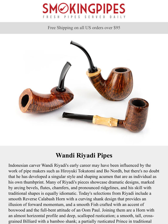 Smokingpipes.com: Wandi Riyadi Pipes | Dramatic Designs and Traditional ...