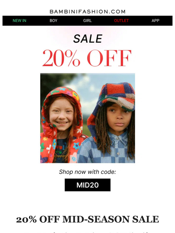 MID-SEASON SALE is Here | Shop Now with 20% Off