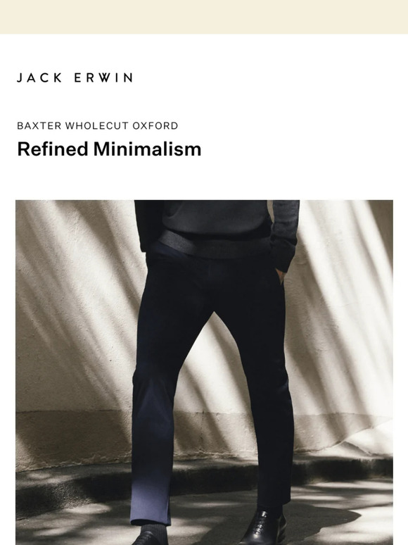 The Refined Minimalism of the Baxter Wholecut