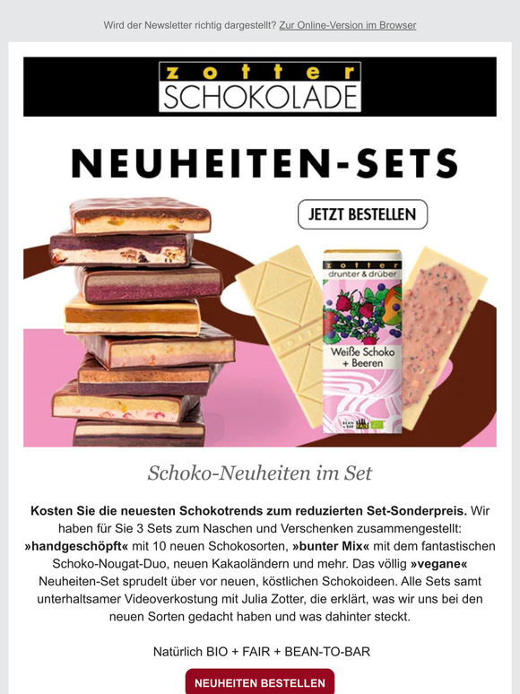 Schoko-Neuheiten zum Sonderpreis im Set 🍫