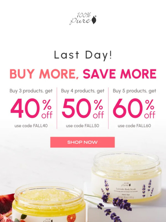 Make a mad dash! Our Buy More Save More deal ends today! 💨
