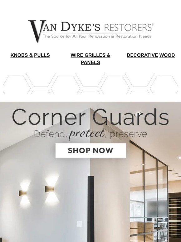 Corner Guards, Clean Lines & Modern Finishes