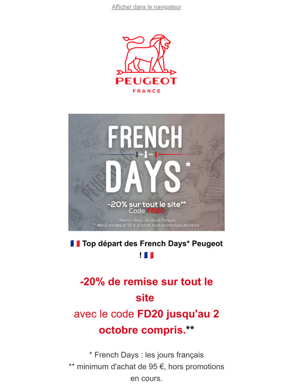 Top départ des French Days‼️