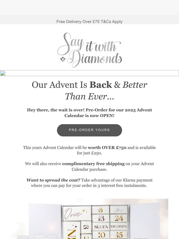 Say it with Diamonds Hey there, Our 2023 Advent Calendar Is LIVE 🤍