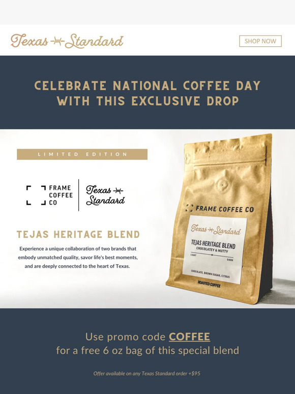 Free Texas Standard Coffee for National Coffee Day