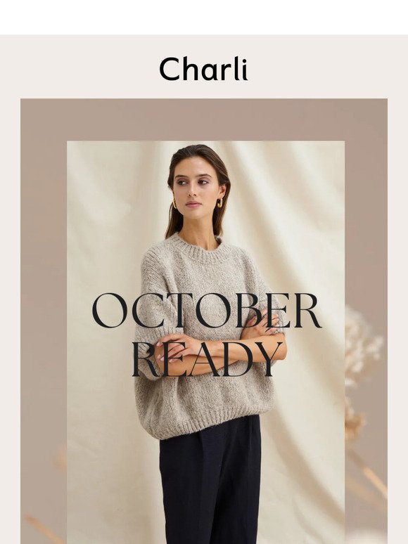 October Ready | Discover fall favourites and knitwear newness perfect for now