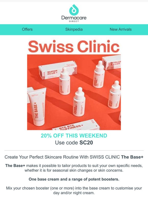20% Off Swiss Clinic - Build Your Dream Skincare Routine