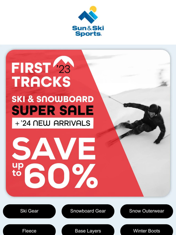 Sun & Ski Sports First Tracks Super Sale Continues... Milled