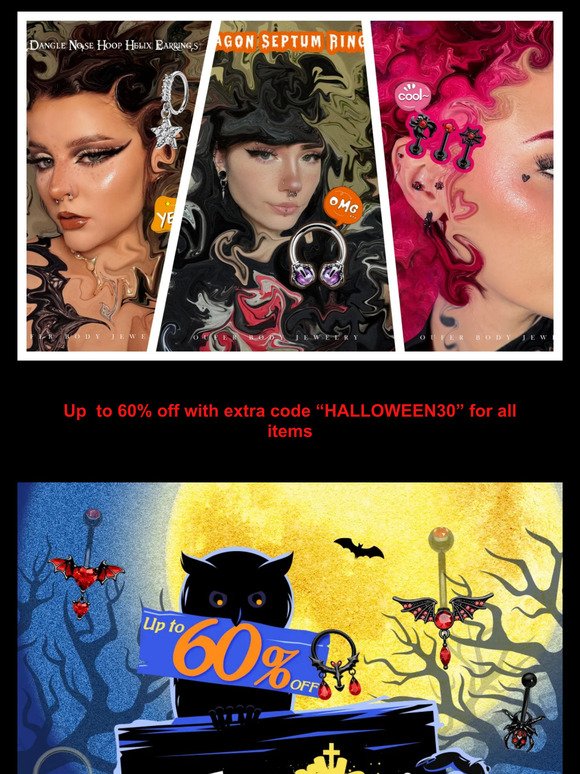 💢OMG，Up to 60% off🎃Halloween Items