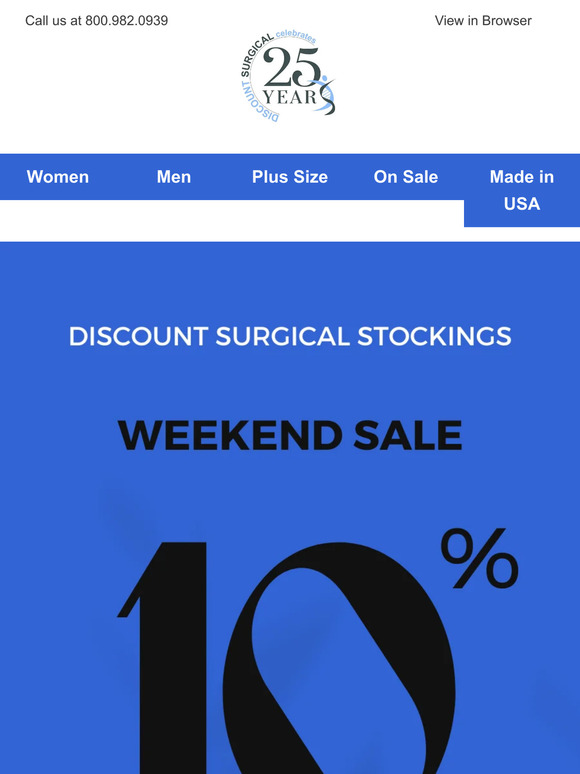 Exclusive Weekend Deal: Enjoy 10% OFF All Compression Socks!