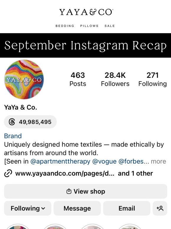 September Instagram Recap 📸