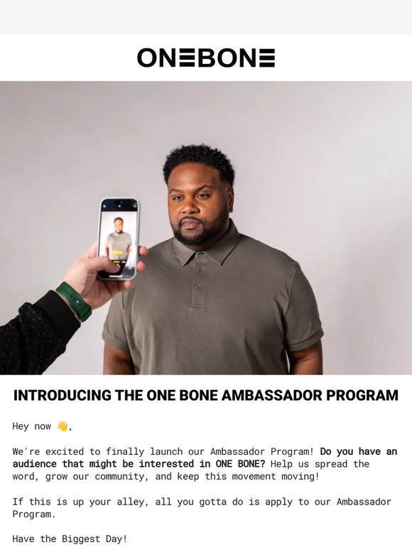 🎉 One Bone Ambassador Program is here!