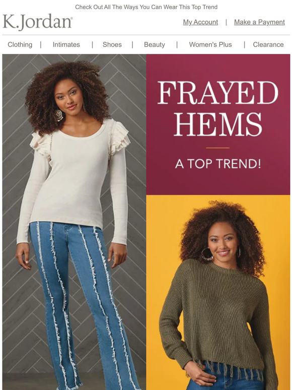 Now Trending: Frayed Hems!