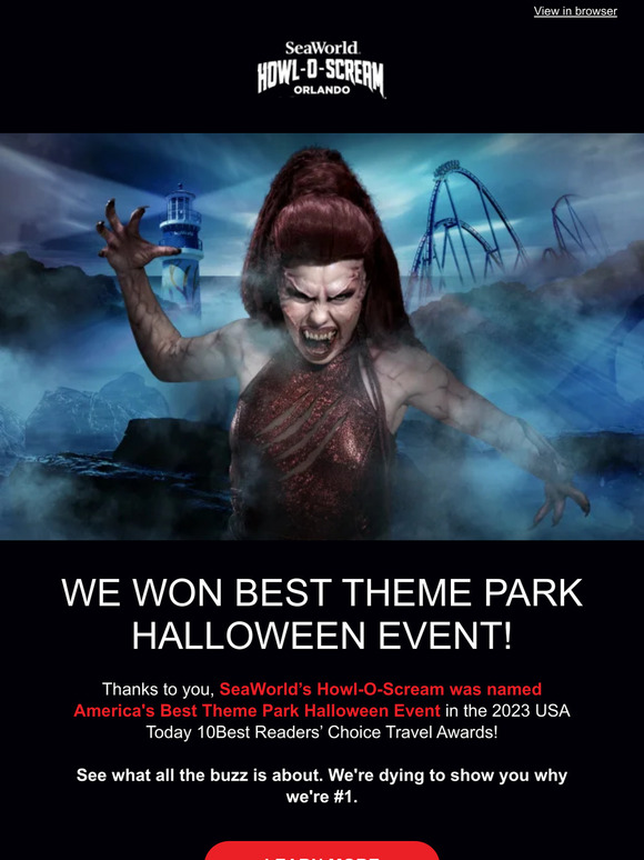 SeaWorld Parks 🏆 We Won Best Theme Park Halloween Event! Milled