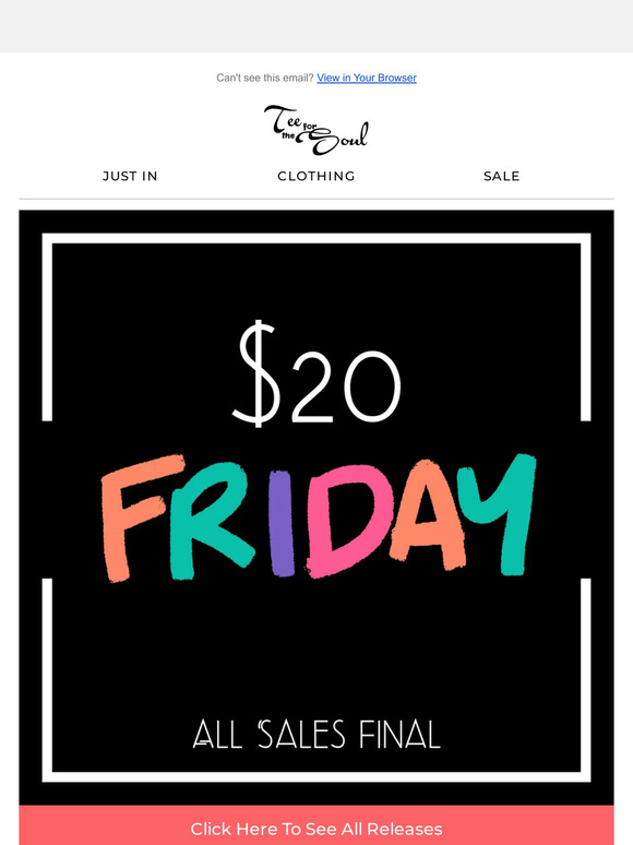 😍 $20 Fridays