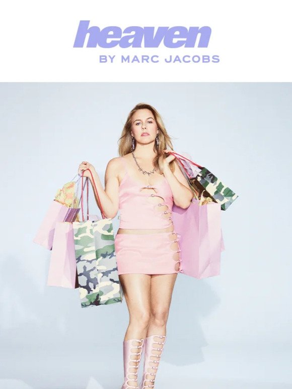 Alicia Silverstone Spotted in Marc Jacobs' Heaven Collection