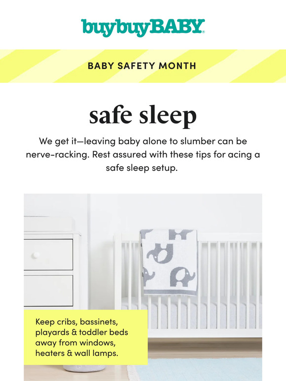 Safe sleep tips for baby 💤