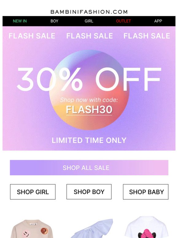 FLASH Sale is ON⚡ Shop With 30% OFF