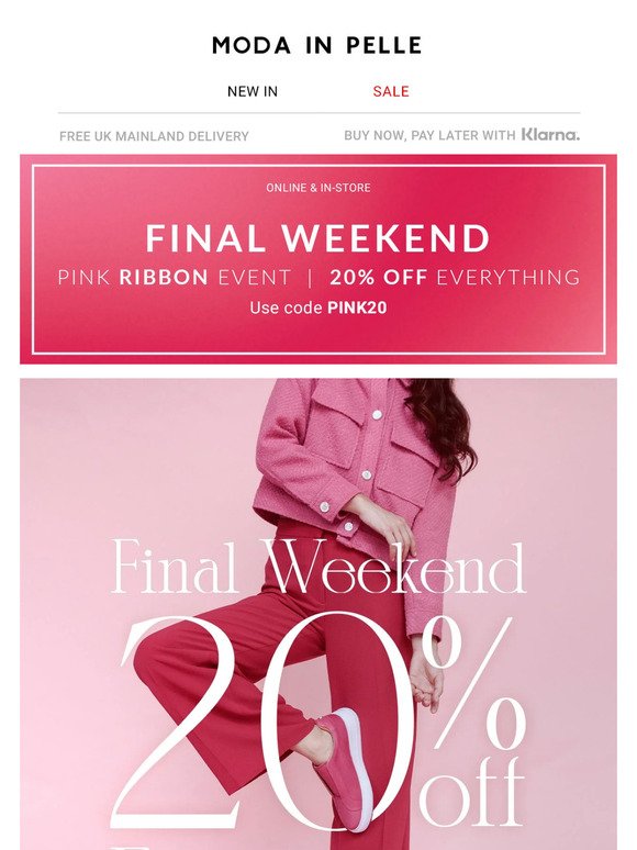 Support the Pink Ribbon Foundation | Final Weekend