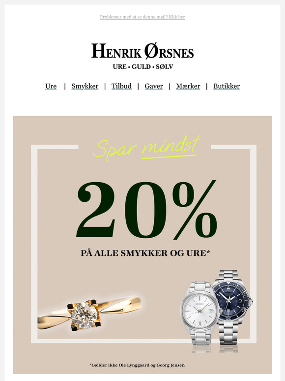 Spar mindst 20% på ALT* - Tossede Dage 💥