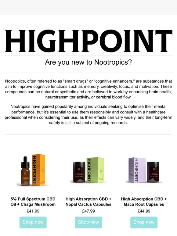 New to Nootropics?