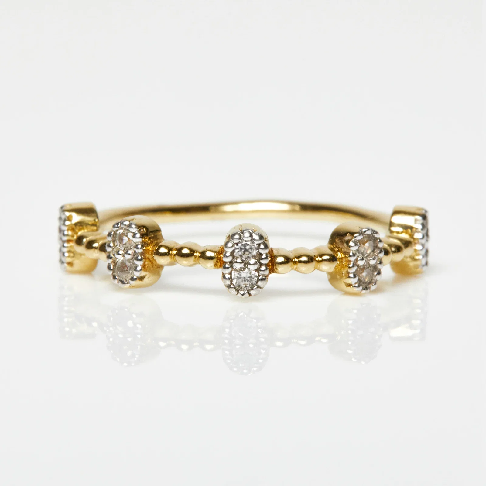 Image of Dainty Starburst Stacking Ring