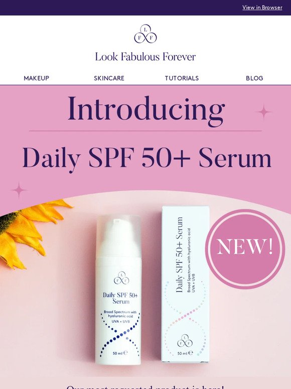 NEW: Daily SPF 50+ Serum