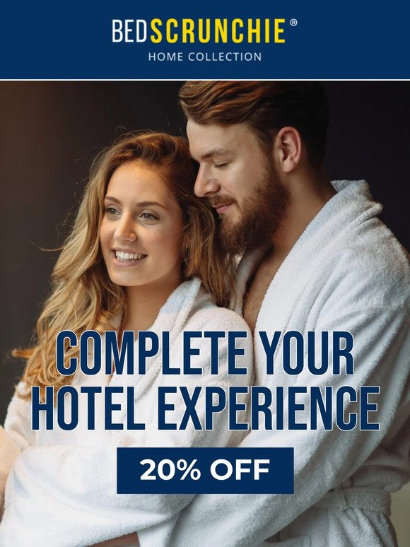 Complete Your Hotel Experience with 20% Off!