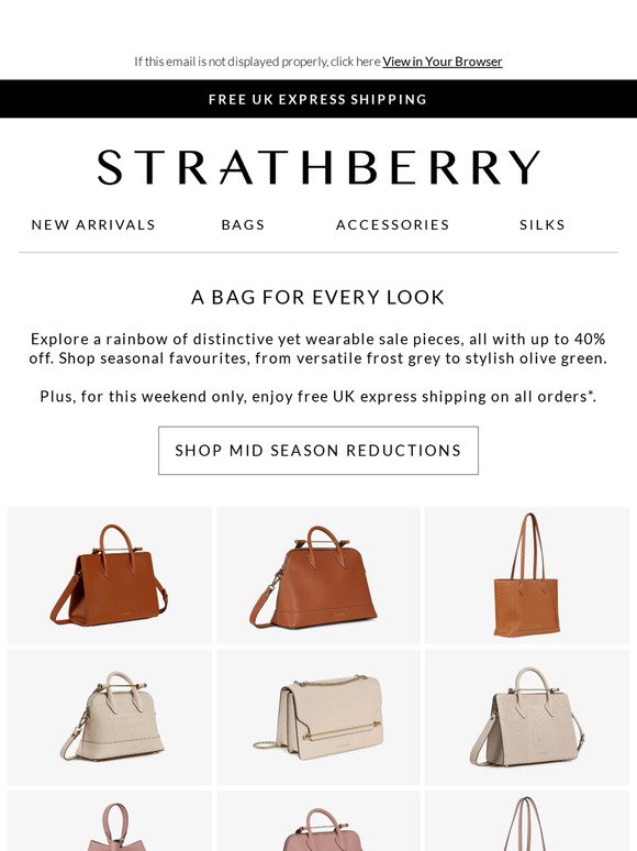 New Markdowns: Strathberry Limited Sale Up to 40% Off