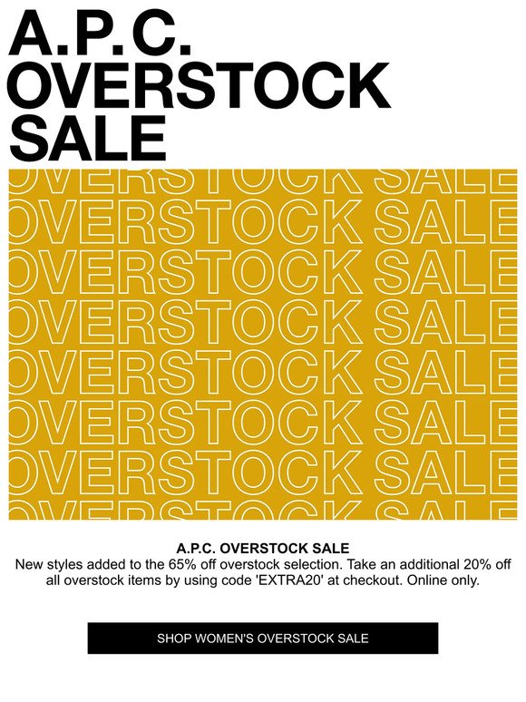 Overstock Sale | New Styles Added & Additional 20% off