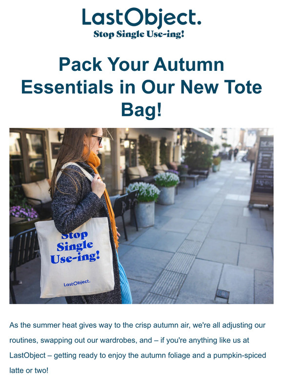 Pack Your Autumn Essentials in Our New Tote Bag!