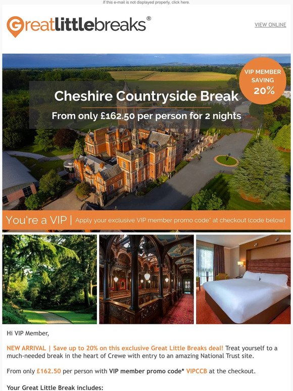 NEW ARRIVAL | Stay in one of England’s oldest and finest hotels