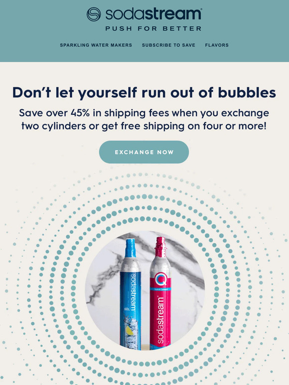 SodaStream USA, inc Genuine SodaStream CO2 cylinders delivered to your