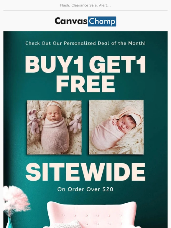 Canvas Champ Almost Over! Secure Your Buy 1, Get 1 Free on All Orders