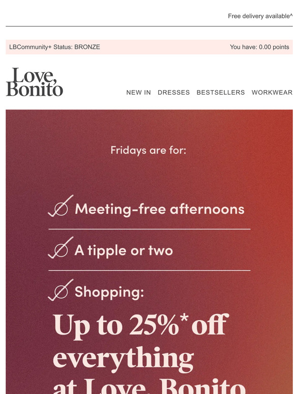 TGIF just got better: SALE STILL ON ✨